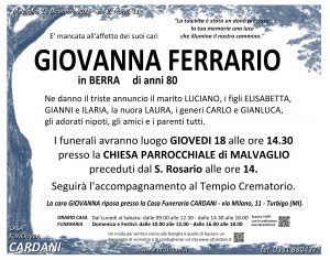 Scopri di più sull'articolo Giovanna Ferrario