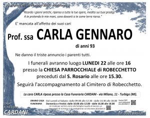 Scopri di più sull'articolo Carla Gennaro